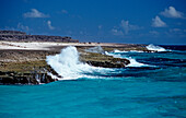Kueste bei Playa Chikitu, Niederlaendische Antillen, Bonaire, Karibik, Karibisches Meer, Washington Slagbaai Nationalpark, Playa Chikitu