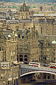 Scotsman Hotel, North Bridge (view from Nelson Monument, Calton Hill). Edinburgh. Scotland