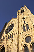 Exterior view of Holy Name Cathedral church in Chicago, Illinois