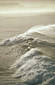 Windblown waves, Pacific Ocean. San mateo County, California. USA.