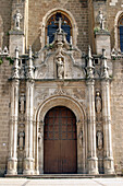 Main door of San Juan de los Reyes monastery, Toledo old city. Spain