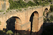 Peña Cortada Roman aqueduct, Chelva. Valencia province, Comunidad Valenciana, Spain