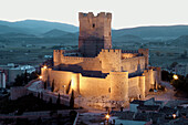 Arabic period castle, XIIth century. Villena. Alicante province. Comunitat Valenciana. Spain.
