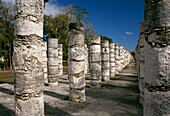 Mayan ruins of the Thousand Columns. Chichén Itzá. Mexico