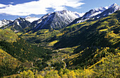 Elk Mountains in autumn, McClure Pass, Rocky Mountains, Colorado, USA