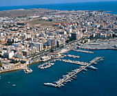 Aerial view of Torrevieja in Alicante province. Comunidad Valenciana. Spain