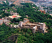 La Alhambra and Granada City. Andalucia. Spain