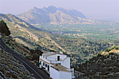 Panoramic view over Laguar Valley. Alicante. Spain.