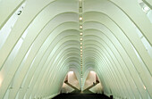 Interior of former bombing shelter, design by the architect Santiago Calatrava. Under Plaza de España. Alcoy. Alicante Province. Spain