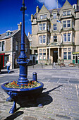 Hotel and Square.Town of Stromness, west of the Mainland. Orkney Islands. Scotland. United Kingdom
