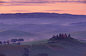 Landscape near San Quirico d Orcia. Val d Orcia. Siena province. Tuscany. Italy.