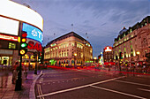 Picadilly Circus. Traffic. London. England. UK.