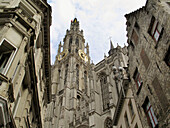 Tower of the Cathedral of Our Lady. Antwerp. Belgium
