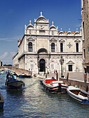 The Rio dei Mendicanti and St Mark s School, Venice. Italy