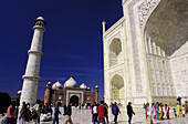 Visitors at the Taj Mahal. Agra. India