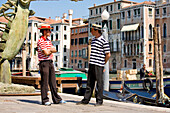 Gondolier, Venice, Veneto, Italy