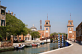 Wassertor zum Arsenale, Werft, Venedig, Venetien, Italien