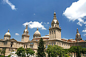 Museu Nacional d'Art de Catalunya, Palau Nacional, Montjuïc, Barcelona, Katalonien, Spanien