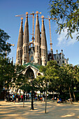 Passion Facade, Sagrada Familia, Barcelona, Catalonia, Spain