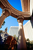 View to Hotel Mandalay Bay, Las Vegas, Nevada, USA, America