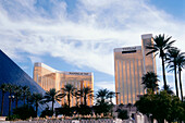 View to Hotel Mandalay Bay and The Hotel, Las Vegas, Nevada, USA, America