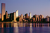 Blick von Queens nach Manhattan, New York, USA, Amerika