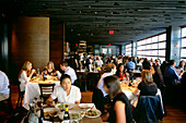 Innenansicht des Restaurant Landmarc im Time Warner Center, Manhattan, New York, USA, Amerika