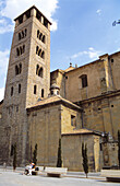 Romanic bell tower. Vic. Barcelona province. Catalunya. Spain