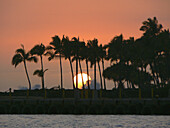 Sunset at Kailua Bay. Kona. Hawaii. USA