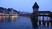 The Chapel Bridge. Luzern. Switzerland