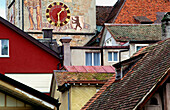 Roofs in Appenzell. Switzerland