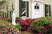 Our Lady of Mount Carmel Catholic church entrance in St. Francisville, Louisianna, USA