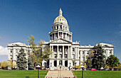 The Colorado State Capital building in Denver, Colorado, USA.
