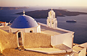 Church at Thíra village. Santorini Island. Greece