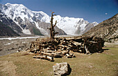 Shepherd s hut at Batura Glacier. Hunza Valley. North Pakistan