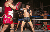 Muay Thai training. Bangkok. Thailand
