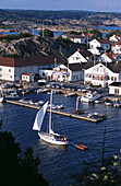 Harbor in the little fishing village of Havstenssund. Bohuslän. West coast of Sweden