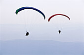 Paragliding. Àger. Lleida province, Spain