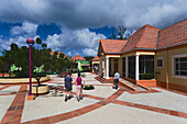 Tourists visiting Pelican Craft Centre, Bridgetown, Barbados, Caribbean