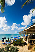 People relaxing at beach, Mullins Bay, Speightstown, Barbados, Caribbean