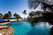 Pool area of the Hilton Hotel, Needham's Point, Barbados, Caribbean