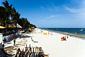 Souvenir stall at Bamburi Beach, Coast, Kenya