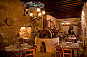 Restaurant Sokrates in Dorf Tochni, Alte Mühle, bei Larnaka, Südzypern, Zypern