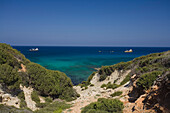 Cape Andreas, Coastal landscape and sea, north easternmost point of the Mediterranean island of Cyprus, Karpass Peninsula, Karpasia, North Cyprus, Cyprus