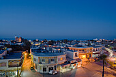 View from the city wall above Famagusta at night, Famagusta, Gazimagusa, North Cyprus, Cyprus