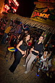 A couple dancing in front of a club, bar, nightlife, Agia Napa, Cyprus