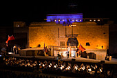 Opera Performance of A Masked Ball by Verdi, Pafos Aphrodite Festival, Verdi Opera Un Ballo in Maschera, by The Mariinsky Theatre of St. Petersburg, Pafos castle, Cyprus