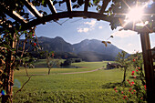 Landschaft bei Inzell, Chiemgau, Landschaften in Bayern, Oberbayern, Bayern, Deutschland
