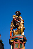 Fountain sculptur, Simson Fountain, Simsonbrunnen, Old City of Berne, Berne, Switzerland