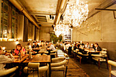 People having a quiet evening in Acqua Lounge, Restaurant, Nighlife, Basel, Switzerland